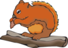 Eating Chipmunk Clip Art